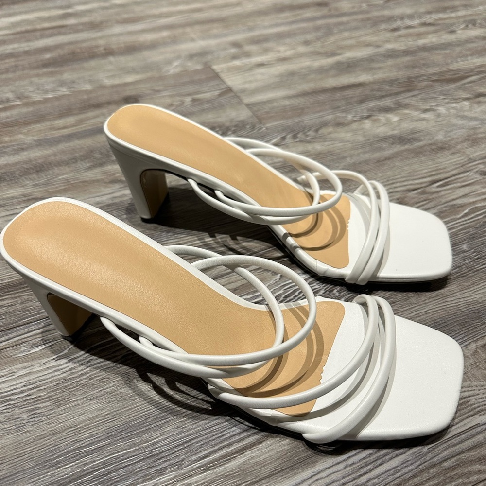 SHEIN chunky heeled mules